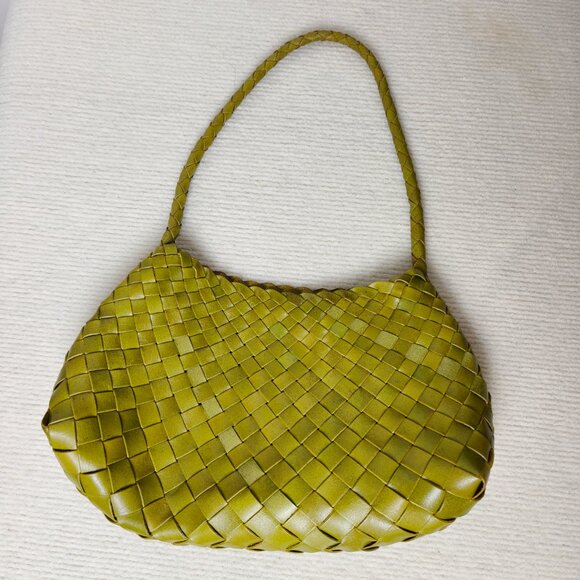 DRAGON DIFFUSION mini Rosanna leather tote bag in Bamboo Green New - Picture 3 of 10